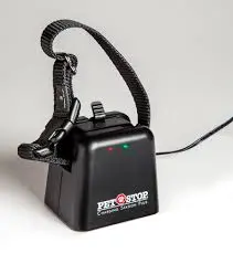 EcoLite rechargeable collar on charging base